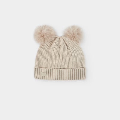 Bonnet avec doubles pompons BOBOLI