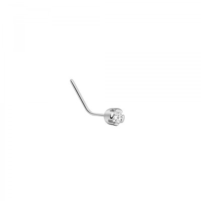 Mono Boucle En Or Blanc 750 B-classic BLUESPIRIT