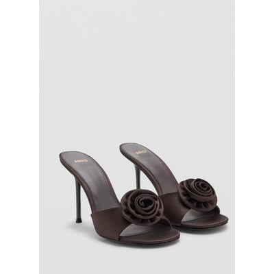 Sandales satinées maxi fleur MANGO