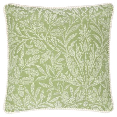 Acorn Tonal Jacquard Piped Feather Filled Cushion MORRIS & CO.