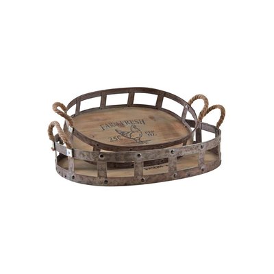 Plateaux ovales "Farm Fresh" (Lot de 2) AUBRY GASPARD