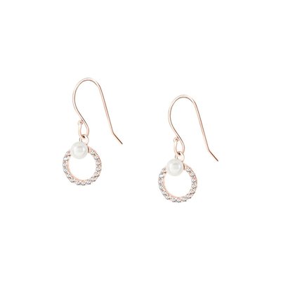 Boucles d'oreilles en argent 925 et perle de culture PERLE DE NUIT