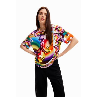 T-shirt oversize multicolore Mickey Mouse - MATERIAL FINISHES - L DESIGUAL