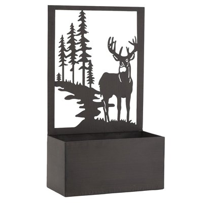 Jardinière en métal avec Treillis Cerf AUBRY GASPARD