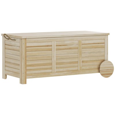 Coffre de rangement d'extérieur Bois de sapin OUTSUNNY