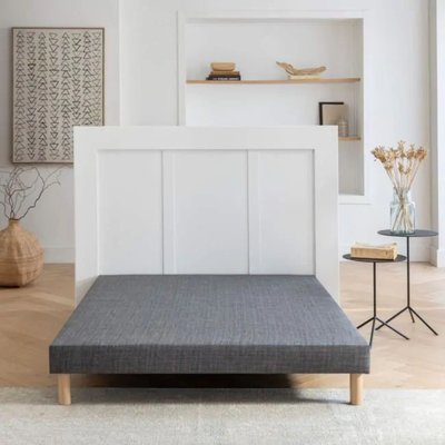 Ensemble sommier déco + tête de lit orage TERRE DE NUIT