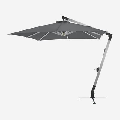 Parasol déporté avec structure en métal 3 x 3 m ALERIO HABITAT