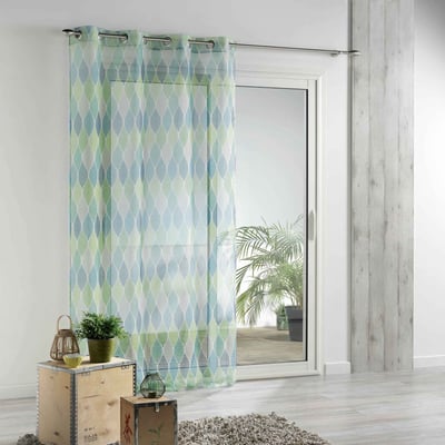 Panneau a oeillets rideau Voile Collection Winter Green EDEN