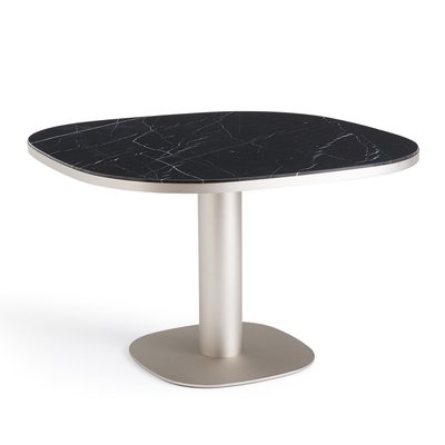 Mesa de comedor de mármol negro, Lixfeld AM.PM