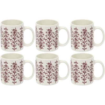 Mug en porcelaine Cottage 35 cl (Lot de 6) CMP