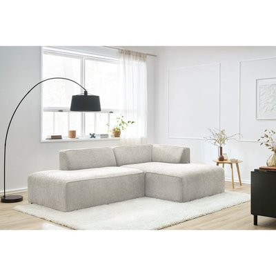 Canapé modulable 4 places en tissu texturé, MEGEVE BOBOCHIC