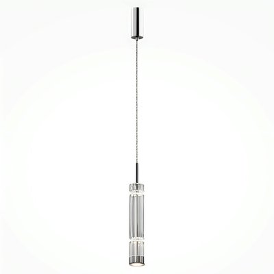Suspension design LED – abat‑jour verre taillé 365 cm SOLANA PIER IMPORT