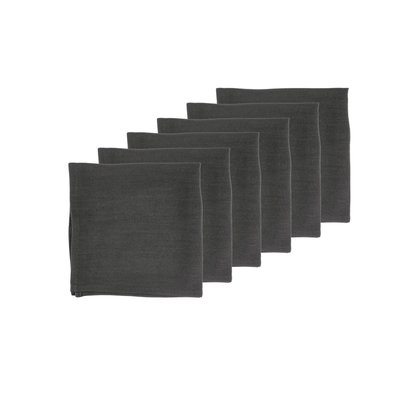 Lot de 6 serviettes de table en 20% lin et 80 coton, NUDE BJORN