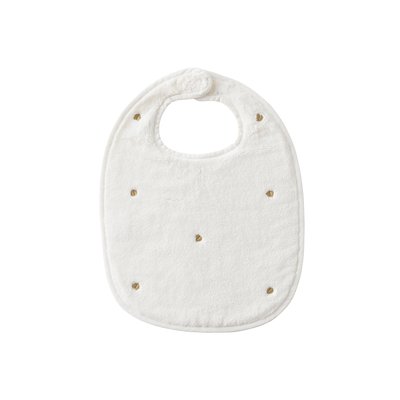 Bavoir coton ZEPHIRE CARRE BLANC