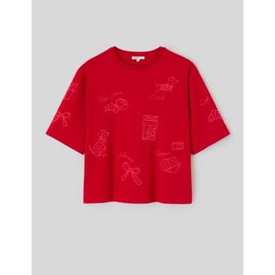T-shirt brodé devant /dos BZB