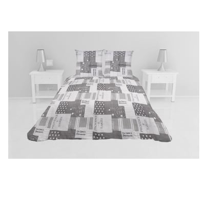 Couvre lit microfibre + taies 240 x 260 cm Provence EDEN