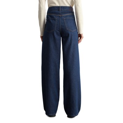 Jeans modèle Tomma large en denim rigide bleu foncé MARC O’POLO DENIM