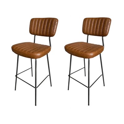 Lot de 2 tabourets de bar confortables - ARIZONA MATHI DESIGN