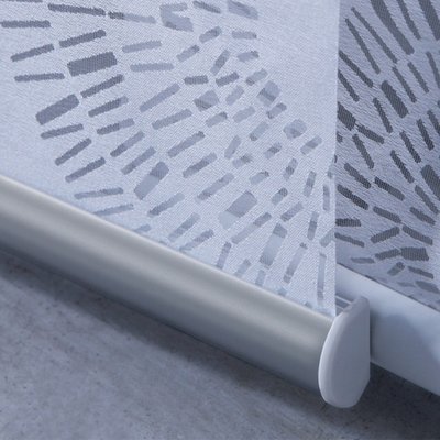 Barre de lestage 60cm alu grise à clipser pour panneau japonais MADECOSTORE
