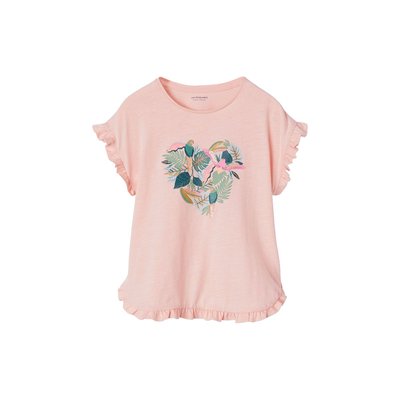 Tee-shirt volanté motif à sequins VERTBAUDET