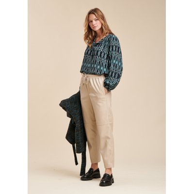 Pantalon jogpant effet cuir LA FEE MARABOUTEE