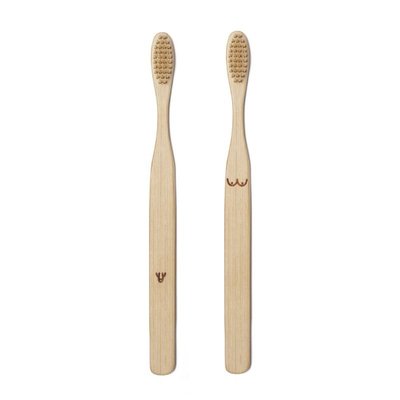 Duo de brosses à dents bambou Nudies KIKKERLAND