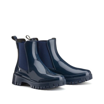 Boots femme vernis bleu La Redoute
