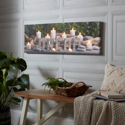 Toile LED Bougies Dream ART FOR THE HOME