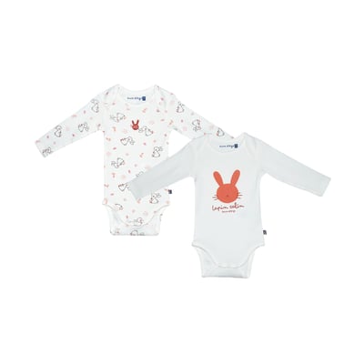 Lot de 2 bodies loman manches longues bebe SUCRE D'ORGE
