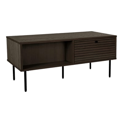 Table basse avec rangement 2 tiroirs décor foncé ASSENS PIER IMPORT