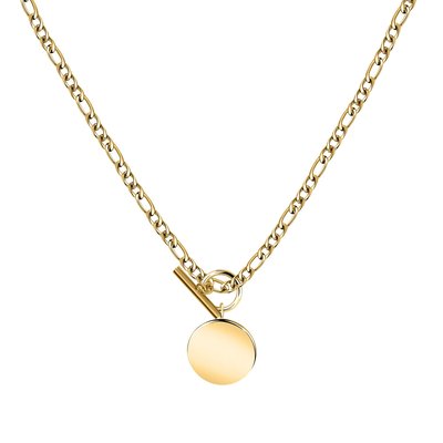Collier médaille en acier CLEOR