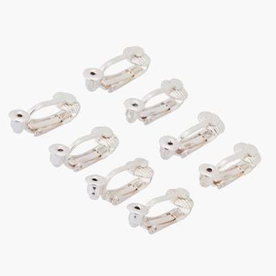 Set de 8 fermoirs à clips d'oreilles pour personnalisation BALABOOSTE