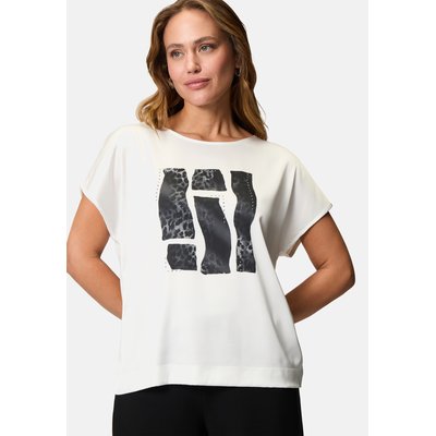 T-shirt en satin avec des pierres brillantes ZERO