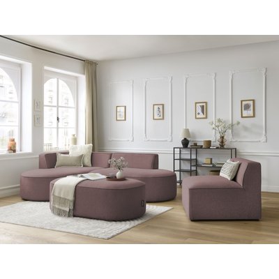 Canapé modulable 6 places en tissu chiné, ROUSSEAU BOBOCHIC