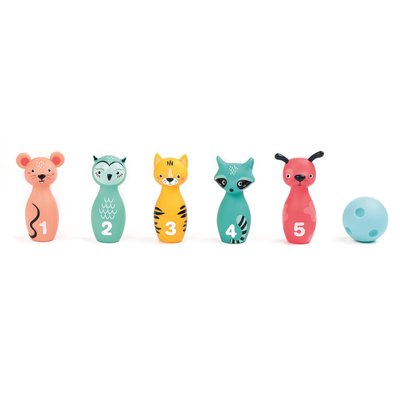 Jeu de quilles souples Animaux LUDIMOUSSE