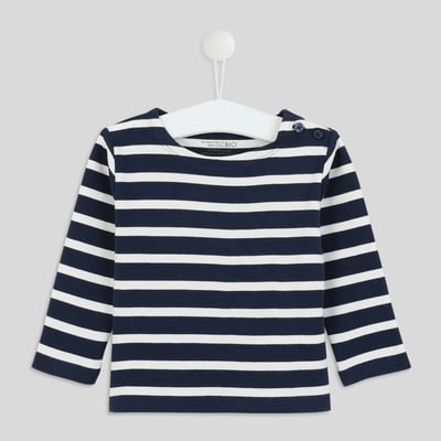 Marinière manches longues en coton BIO GOTS BOUT'CHOU
