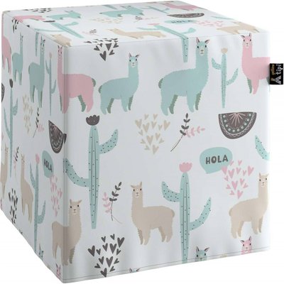 Pouf carré en polyester, Lillipop RECOLLECTION