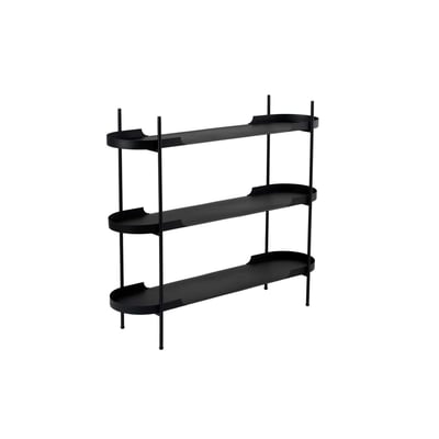 Etagère 3 niveaux en métal - bords arrondis SFAX PIER IMPORT