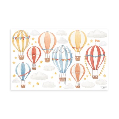 Stickers muraux les mongolfières GENTLE FRIENDS LILIPINSO