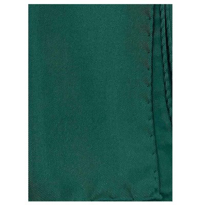 Pochette de costume en soie - vert DRAEGER PARIS