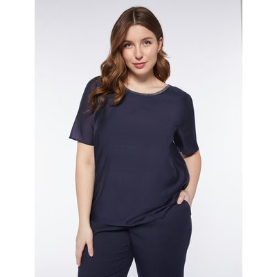 Élégante blouse en organza à manches courtes FIORELLA RUBINO