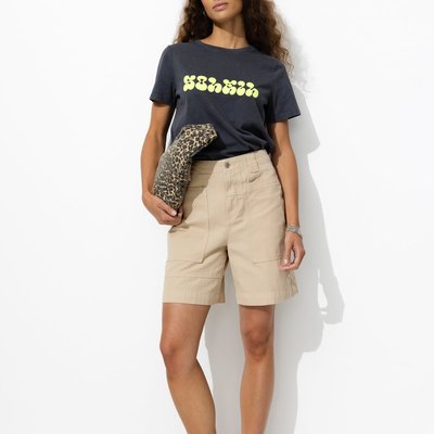 Short uni en toile PROMOD