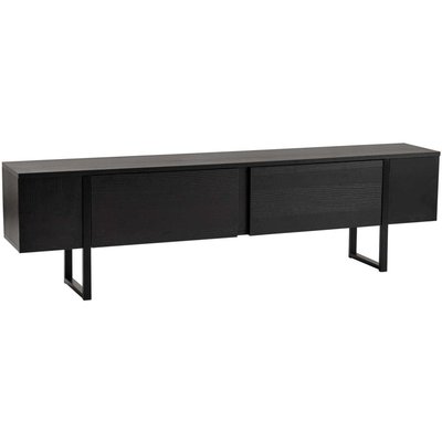 Meuble TV en aggloméré et métal Luxe HANAH HOME