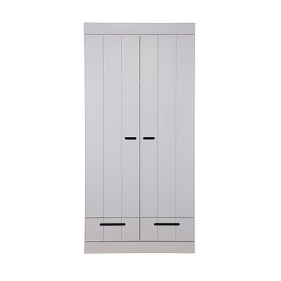 Armoire 2 portes et 2 tiroirs en pin CONNECT WOOOD
