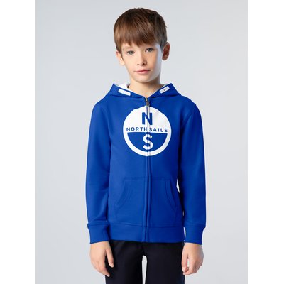 Sweat-shirt à capuche à fermeture Éclair intégrale avec maxi logo NORTH SAILS