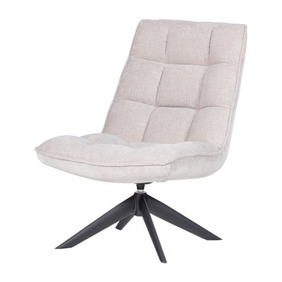 Fauteuil rotatif en aspect cuir JOUKE WOOOD