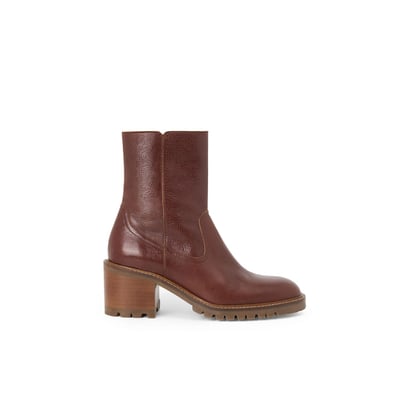 Boots À Talon en cuir OSLO MELLOW YELLOW
