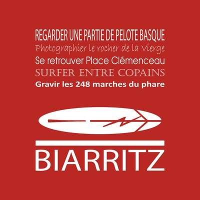 Tableau Sur Toile Biarritz ILLUSTRATION CEANOTHE