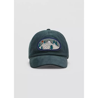 Casquette en velours côtelé avec détail brodé MANGO KIDS
