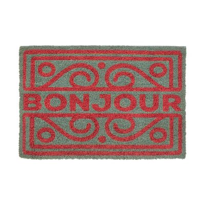 Neon Bonjour Coir Doormat SO'HOME